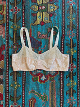 Load image into Gallery viewer, 1930s bra . 30s satin and lace vintage bra . size xxs to xs