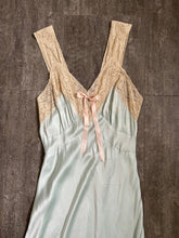 Load image into Gallery viewer, 1940s silk nightgown . vintage 40s bias cut slip dress . size small to medium