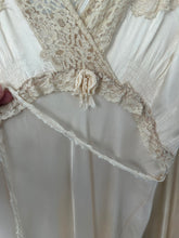 Load image into Gallery viewer, 1940s bias cut slip dress . vintage satin gown . size xs to s/m