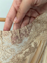 Load image into Gallery viewer, 1930s silk satin lingerie gown . vintage slip dress . size xs to small