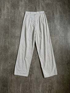 1940s 1950s seersucker pants . vintage pants . 26" waist