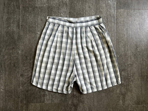 1950s shorts . vintage 50s print shorts . size s/m to m