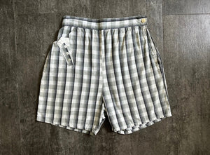 1950s shorts . vintage 50s print shorts . size s/m to m