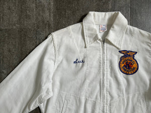 1960s FFA Sweetheart jacket . vintage corduroy jacket . size m to m/l