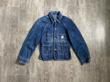 Load image into Gallery viewer, 1940s 1950s Tuf Nut denim jacket . vintage denim . size xs to s