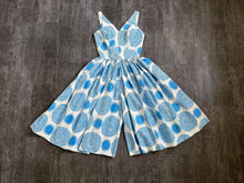 Load image into Gallery viewer, 1950s wide leg romper . 50s jumpsuit . size xs