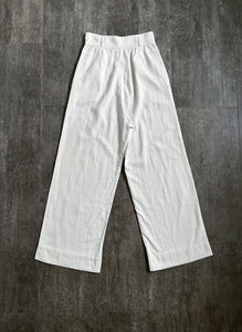 1930s sportswear pants . side button wide leg pants . 27" waist