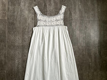 Load image into Gallery viewer, Antique white nightgown . vintage 1910s dress crochet top . size xs to medium