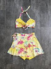 Load image into Gallery viewer, 1940s Catalina swimsuit . vintage jersey playsuit . size xs to small