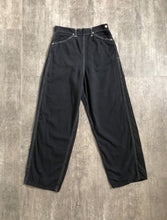 Load image into Gallery viewer, 1950s black side zip jeans . vintage denim . 27 waist