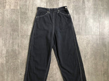 Load image into Gallery viewer, 1950s black side zip jeans . vintage denim . 27 waist