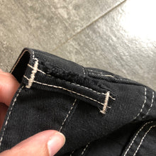 Load image into Gallery viewer, 1950s black side zip jeans . vintage denim . 27 waist