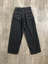 Load image into Gallery viewer, 1950s black side zip jeans . vintage denim . 27 waist