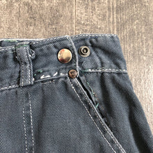 Load image into Gallery viewer, 1950s grey side zip denim . vintage jeans . 31-32 waist