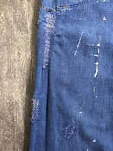 Load image into Gallery viewer, 1950s side zip denim . workwear jeans . 27-28 waist