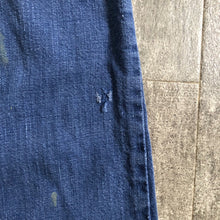 Load image into Gallery viewer, 1950s side zip denim . workwear jeans . 27-28 waist