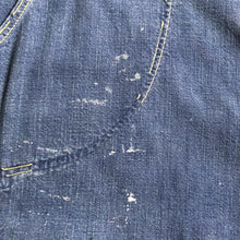 Load image into Gallery viewer, 1950s side zip denim . workwear jeans . 27-28 waist