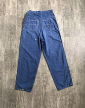 Load image into Gallery viewer, 1950s side zip denim . workwear jeans . 27-28 waist