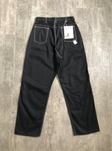 Load image into Gallery viewer, 1950s deadstock jeans . black denim pants . 30-31 waist