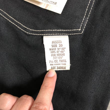Load image into Gallery viewer, 1950s deadstock jeans . black denim pants . 30-31 waist