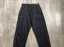 Load image into Gallery viewer, 1950s deadstock jeans . black denim pants . 30-31 waist