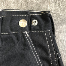 Load image into Gallery viewer, 1950s deadstock jeans . black denim pants . 30-31 waist