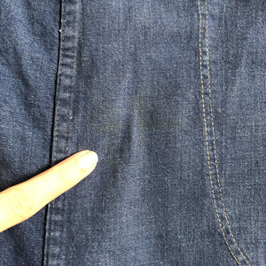 1950s denim . vintage 50s side zips . 30-31 waist