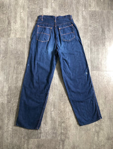 1950s Ranchcraft denim . Western workwear jeans . 26 waist