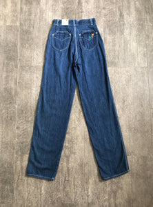 Vintage 1970s Levis . embroidered denim . 24-25 waist