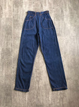 Load image into Gallery viewer, 1940s 1950s Western wear denim . vintage jeans . 25 waist