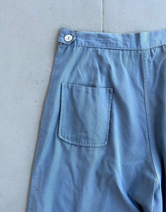 1940s workwear pants . vintage 40s factory trousers . 36 waist