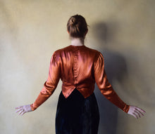 Load image into Gallery viewer, 1930s metallic top . vintage 30s blouse . size xs to s