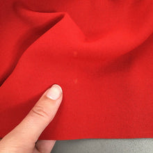 Load image into Gallery viewer, 1940s red dress . vintage 40s ruffled dress . size xs to s/m