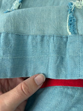 Load image into Gallery viewer, 1950s Carolyn Schnurer halter dress . vintage denim dress . size xs/small