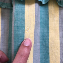 Load image into Gallery viewer, 1940s striped dress . vintage 40s dress . size s to s/m
