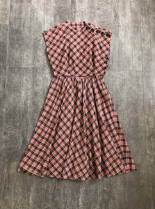 1940s 1950s dress set . sundress and top . size s to s/m