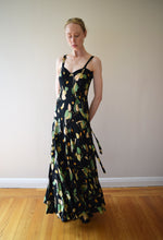 Load image into Gallery viewer, 1930s silk gown . vintage 30s bias cut dress . size xs to small