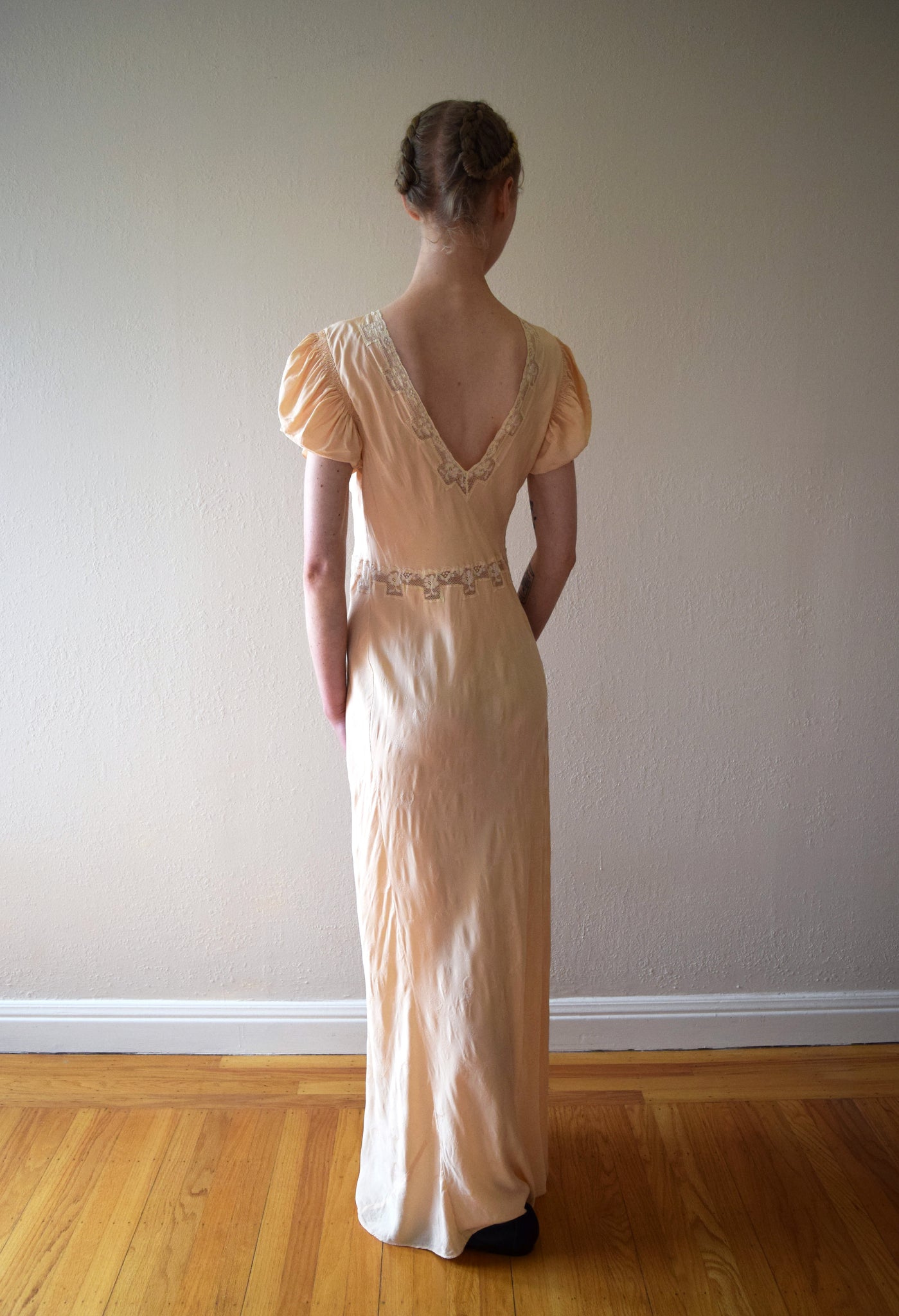 1930s silk jacquard slip dress . 30s gown . size small to medium – bluefennel 1930s silk jacquard slip dress . 30s gown . size small to medium – bluefennel