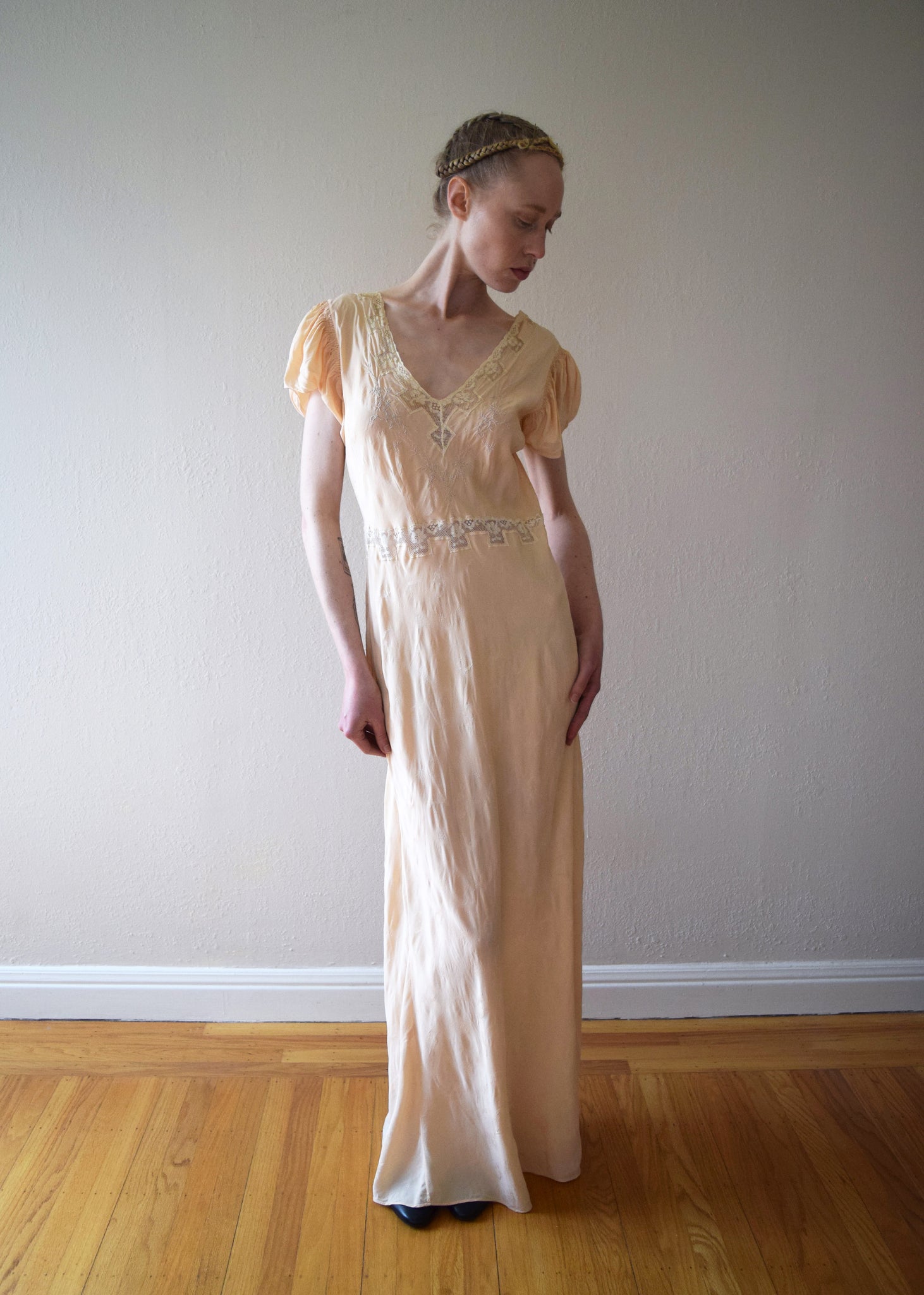 1930s silk jacquard slip dress . 30s gown . size small to medium – bluefennel 1930s silk jacquard slip dress . 30s gown . size small to medium – bluefennel