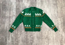 Load image into Gallery viewer, 1940s vintage cardigan . 40s novelty sweater . size xs to m