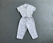 Load image into Gallery viewer, 1950s flannel jumpsuit . vintage 50s novelty print romper . size small to s/m