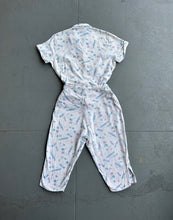 Load image into Gallery viewer, 1950s flannel jumpsuit . vintage 50s novelty print romper . size small to s/m