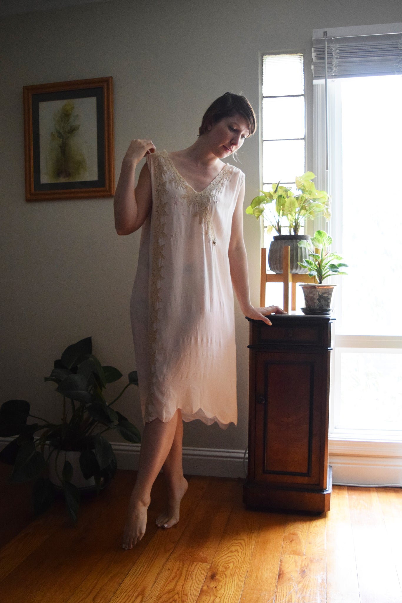 1920s silk and inset lace chemise . vintage shift dress . size xs to m bluefennel 1920s silk and inset lace chemise . vintage shift dress . size xs to m bluefennel