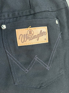 1950s 1960s Wrangler Blue Bell jeans . black denim pants . 26 waist