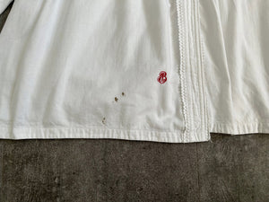 Victorian nightshirt . antique cotton flannel top . size s to l
