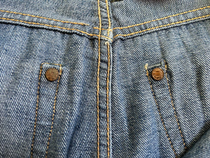 50s Levi's 701 jeans . 1950s denim pants . 28-29 waist