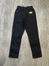 Load image into Gallery viewer, 1950s 1960s Wrangler Blue Bell jeans . black denim pants . 26 waist