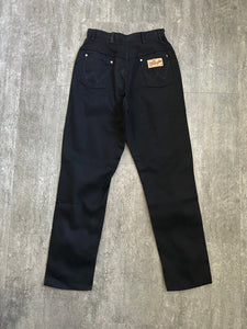 1950s 1960s Wrangler Blue Bell jeans . black denim pants . 26 waist