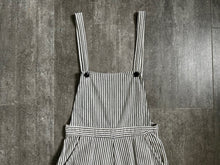 Load image into Gallery viewer, 1940s 1950s overalls . striped cotton sportswear overalls . size s