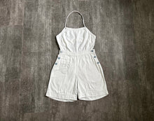 Load image into Gallery viewer, 1930s denim shortalls . vintage 30s overalls shorts . size small to medium